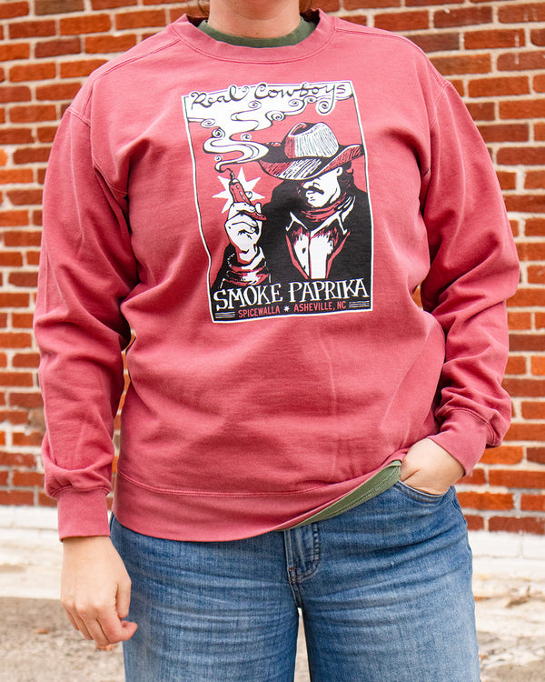 Tiffin Row Crewneck in Crimson Red view 4