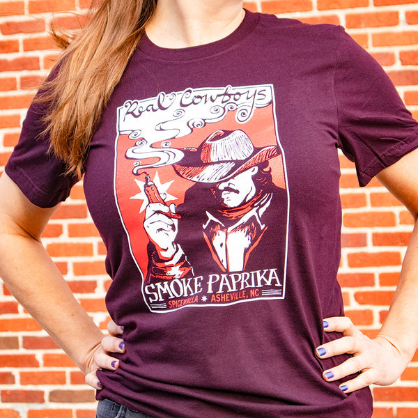 Tiffin Row T-shirt in Burgundy view 3